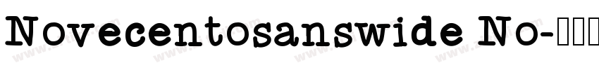 Novecentosanswide No字体转换